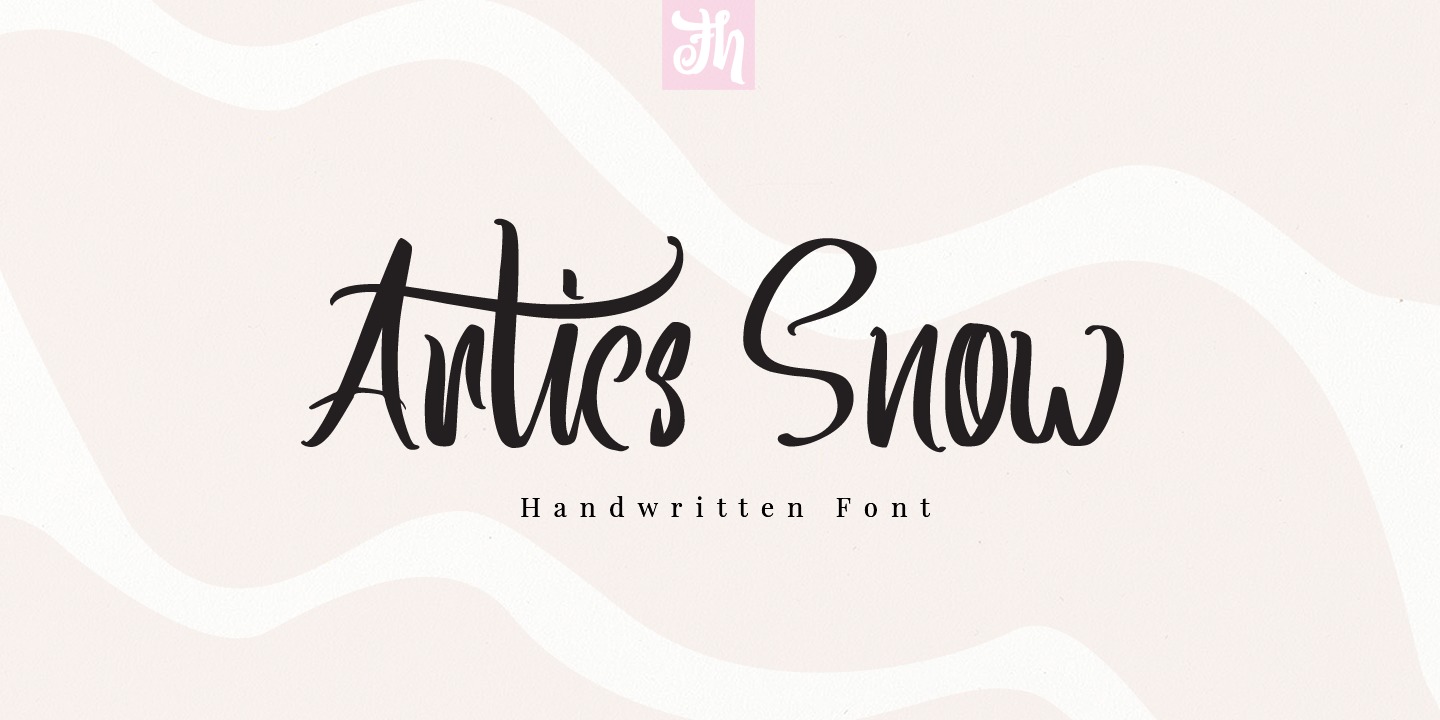 Пример шрифта Artics Snow #1